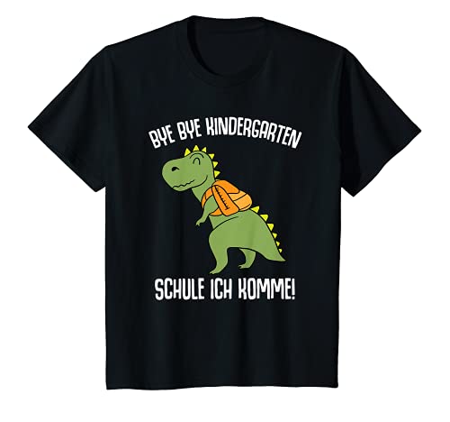 Kinder Bye Bye Kindergarten Dino T-Rex Schule Jungen Dinosaurier T-Shirt Kinder Bye Bye Kindergarten Dino T-Rex Schule Jungen Dinosaurier T-Shirt von Einschulung Schulanfang Schulkind Süßer Dino