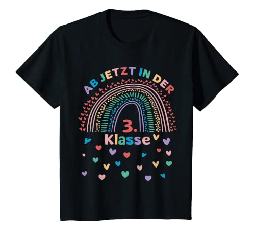 Kinder Ab jetzt in der 3. Klasse dritte Klasse T-Shirt von Einschulung Schulbeginn Schulanfänger Schulstart