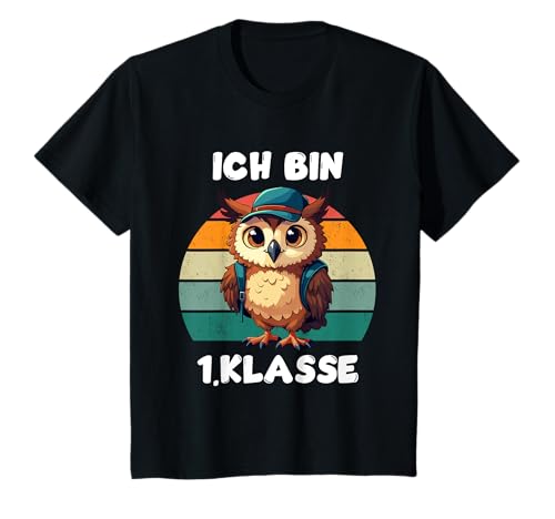 Kinder Ich bin 1. Klasse – Süßes Eulen-Design für Schulanfänger T-Shirt Kinder Ich bin 1. Klasse – Süßes Eulen-Design für Schulanfänger T-Shirt von Einschulung Schule 1.Klasse Eule Schüler