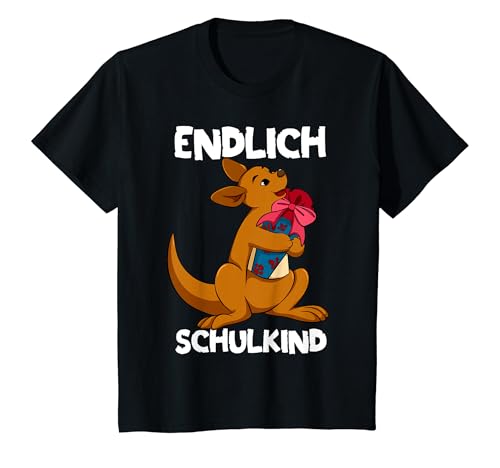 Kinder Schulkind Känguru Schulanfang Affe Einschulung T-Shirt von Einschulung Schulkind Geschenk von Lifua
