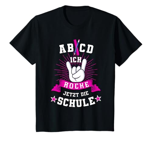 Kinder Schulkind 2023 Einschulung Ich Rocke jetzt die Schule Coole T-Shirt von Einschulung Schulkind Schulanfang by Smilebone