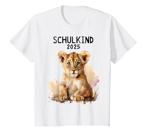 Kinder Schulkind 2025 Löwe Einschulung 2025 Schulanfang T-Shirt von Einschulung & Schulkind Geschenke