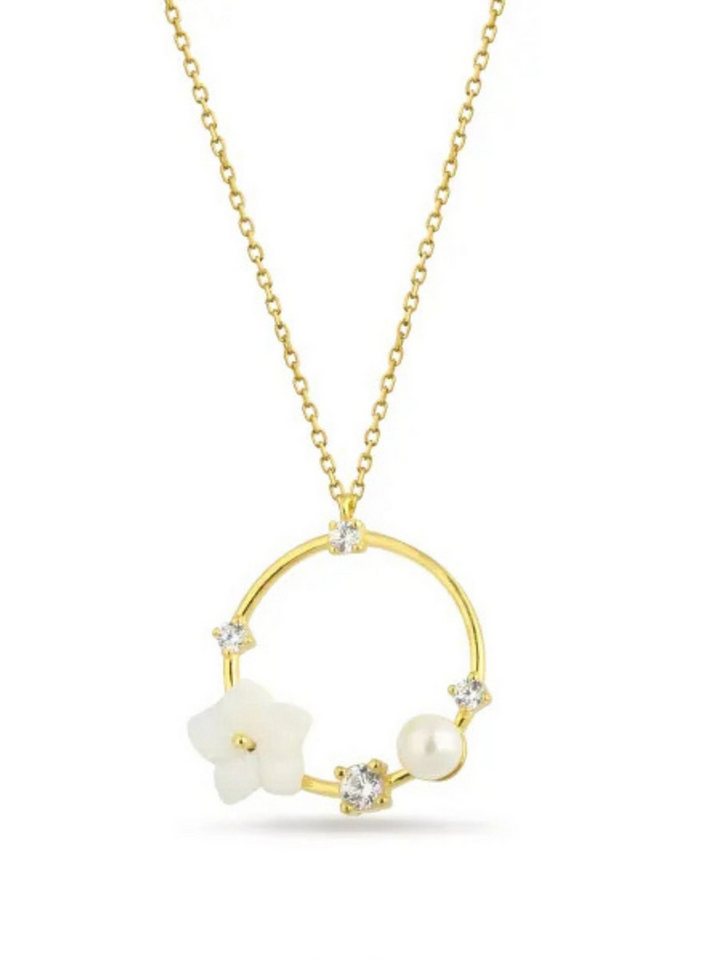 Einzelstück Charm-Kette Monoi Circle Halskette von Einzelstück