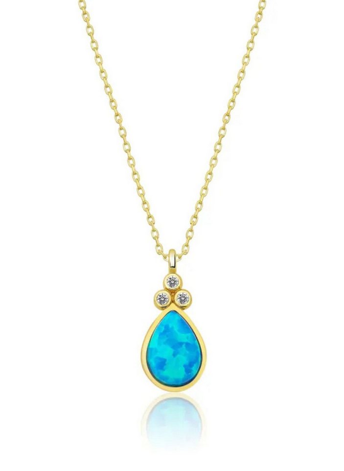Einzelstück Charm-Kette Opal Classic Halskette von Einzelstück
