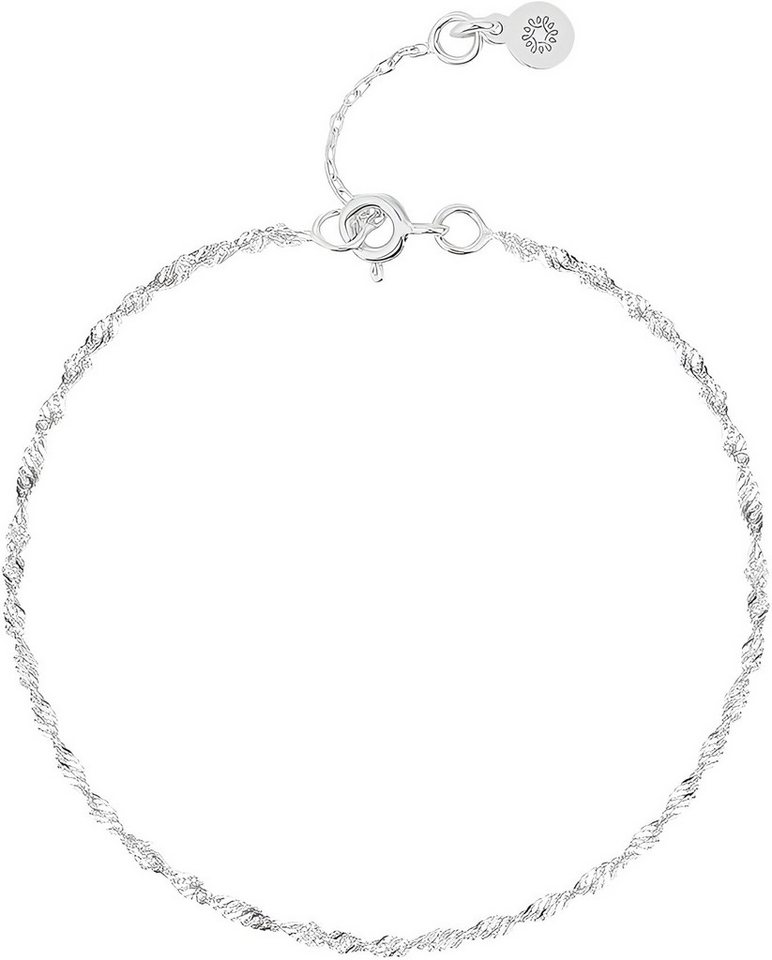 Einzelstück Fußkette Singapur Fußkette 925 Sterling Silber von Einzelstück