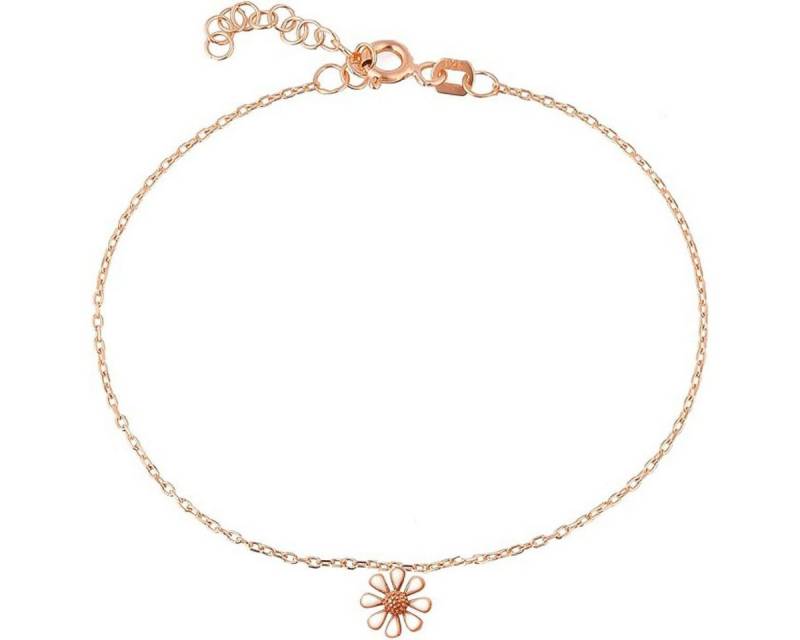 Einzelstück Fußkette mit Anhänger Fußkette Fußkettchen mit Anhänger Blume Daisy von Einzelstück