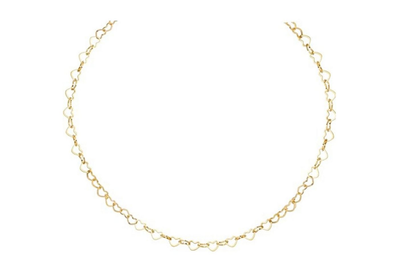 Einzelstück Kette ohne Anhänger Herz Halskette 925 Silber Längenverstellbar 45cm 43cm 40cm von Einzelstück