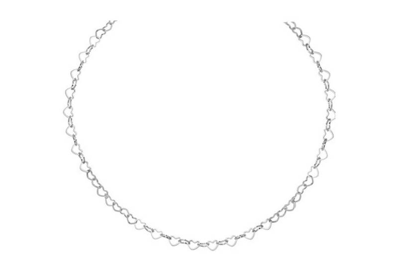 Einzelstück Kette ohne Anhänger Herz Halskette 925 Silber Längenverstellbar 45cm 43cm 40cm von Einzelstück