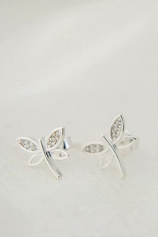 Einzelstück Ohrring-Set Einzelstück Dragonfly Ohrstecker Sterling Silber (gold, rosé, silber) von Einzelstück