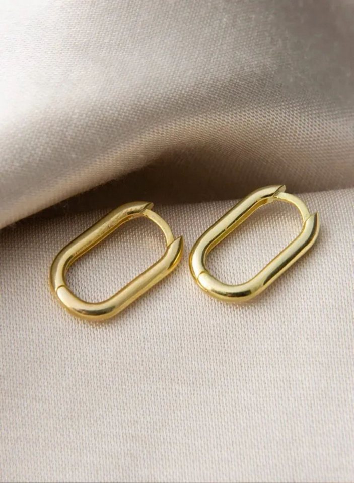 Einzelstück Ohrring-Set Ovale Simple Ohrringe von Einzelstück
