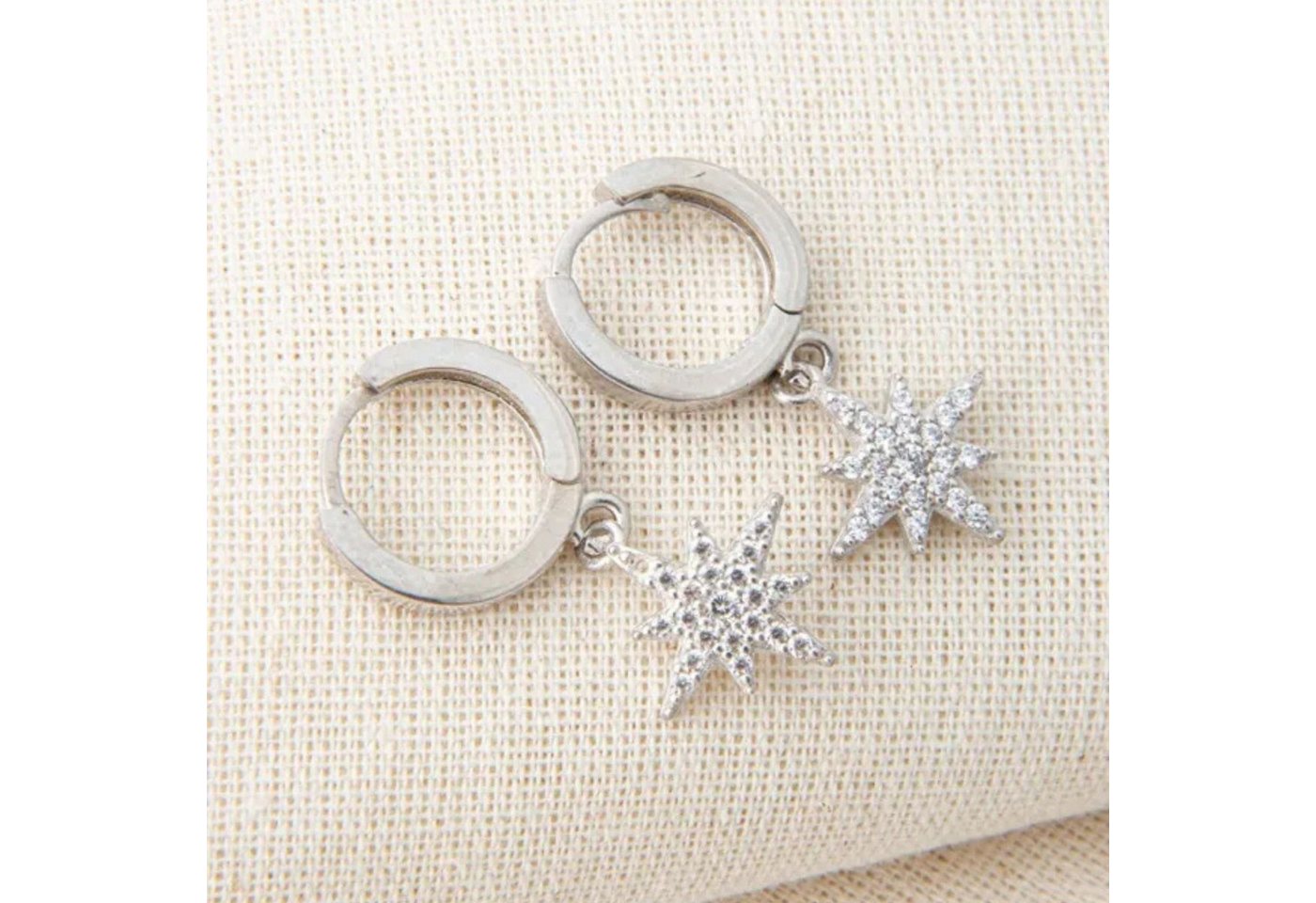 Einzelstück Paar Ohrhänger Starlight Hoops von Einzelstück