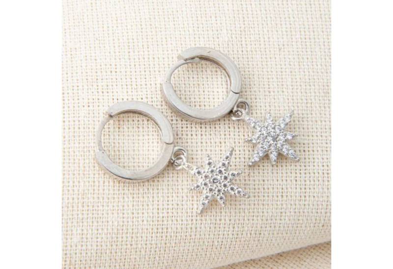 Einzelstück Paar Ohrhänger Starlight Hoops von Einzelstück