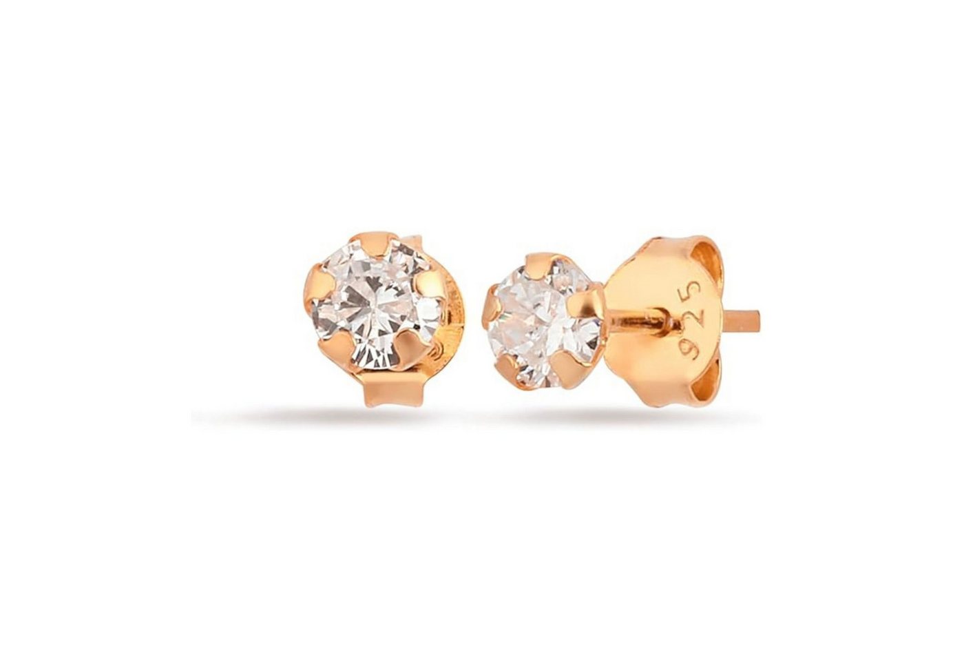 Einzelstück Paar Ohrstecker Ohrstecker Crystal Stone von Einzelstück