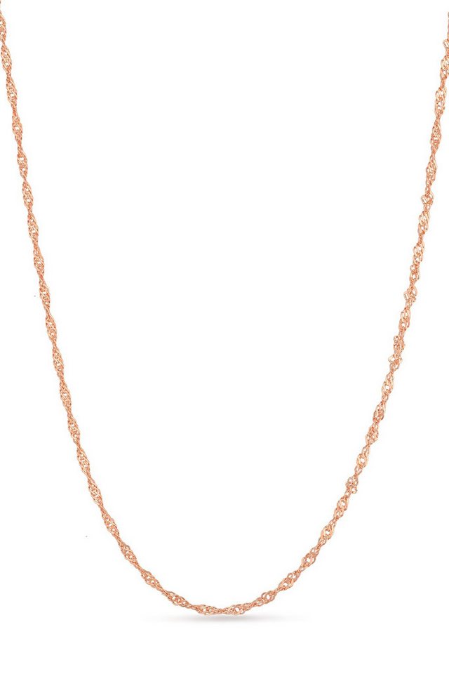 Einzelstück Silberkette Halskette Singapurkette 925 Sterling Silber minimalistisch Memory von Einzelstück