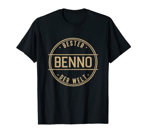 Bester Benno Der Welt Lustiges Männer Namen T-Shirt von Einzigartige Namenschilder Geschenke für Männer