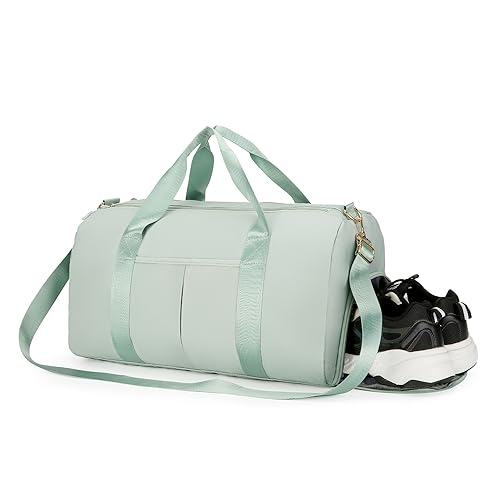 Eirsdoik Sporttasche, Sporttasche, Sporttasche, Sporttasche, für Damen und Herren, Reisetasche, mit Nassfach und Schuhfach, Sporttasche, Grün , Modern von Eirsdoik