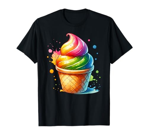 Eiscreme Eis kostüm damen Karneval Eis eiswaffeln kostüm T-Shirt Eiscreme Eis kostüm damen Karneval Eis eiswaffeln kostüm T-Shirt von Eis kostüm Damen kostüm Eisdiele Eiscafe Eiskiosk