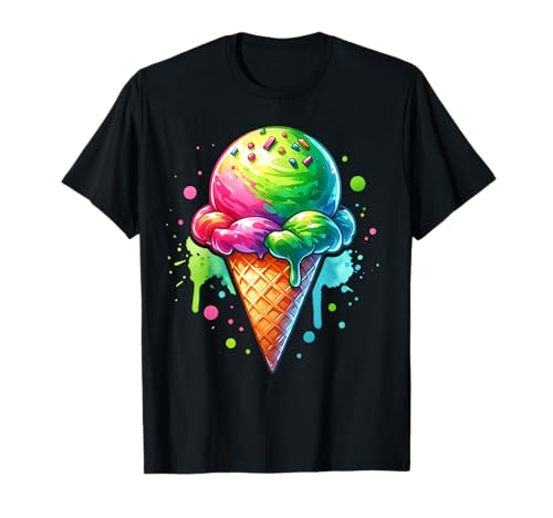 Eiscreme Eis kostüm damen Karneval Eis eiswaffeln kostüm T-Shirt Eiscreme Eis kostüm damen Karneval Eis eiswaffeln kostüm T-Shirt von Eis kostüm Damen kostüm Eisdiele Eiscafe Eiskiosk
