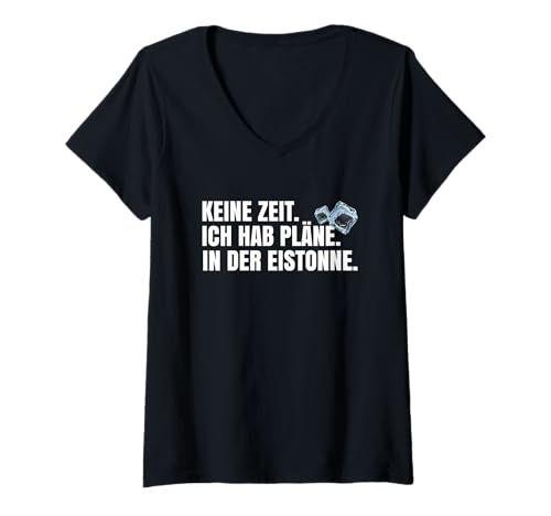 Damen Eistonne Für Zuhause Gadget Eisbader Zubehör Eisbaden T-Shirt mit V-Ausschnitt Damen Eistonne Für Zuhause Gadget Eisbader Zubehör Eisbaden T-Shirt mit V-Ausschnitt von Eisbaden Geschenk und Eistonne für Zuhause