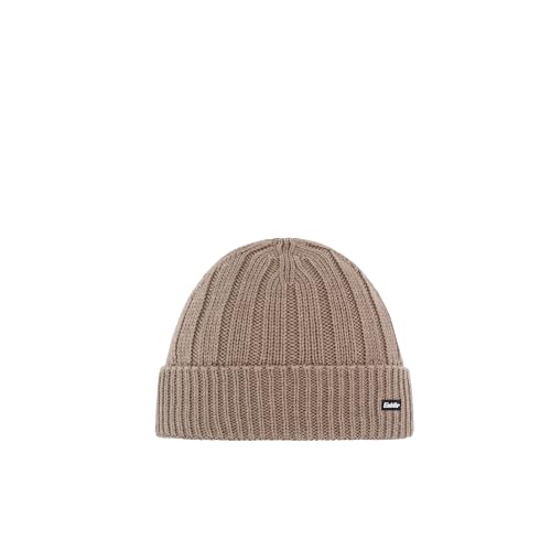 Eisbär Mütze Herren Ayo Beige - Merino Beanie für Männer - mit Fleece Wintermütze schützt vor Kälte und Wind - Fisherman Beanie Docker Trawler Haube aus Österreich von Eisbär