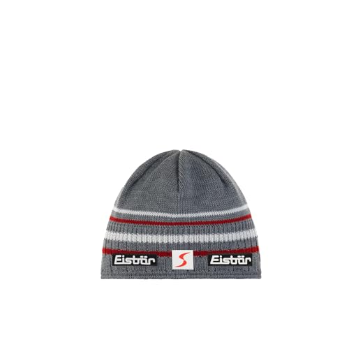 Eisbär BAX Skipool Beanie Strickmütze Wintermütze Skimütze (One Size - grau) von Eisbär