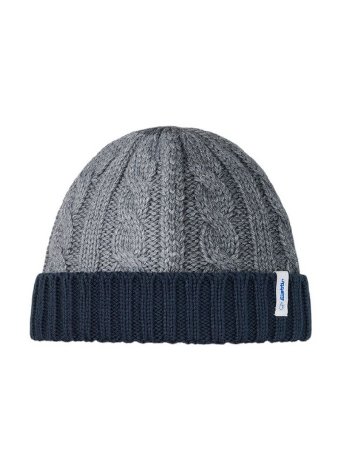 Eisbär Beanie Alba - Merinomix - grau/navyblau - 1 Stück von Eisbär