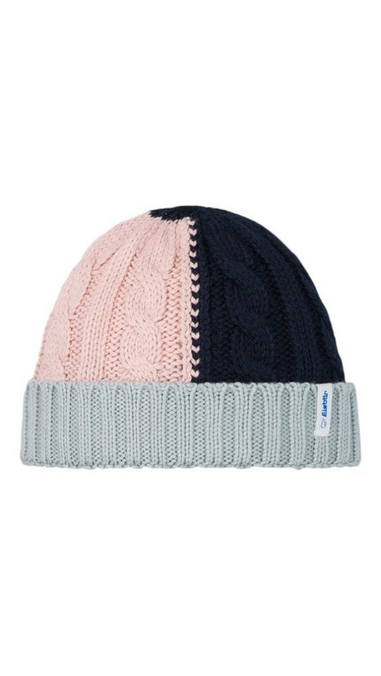 Eisbär Beanie Alba - Merinomix - pink/grau/navyblau - 1 Stück von Eisbär