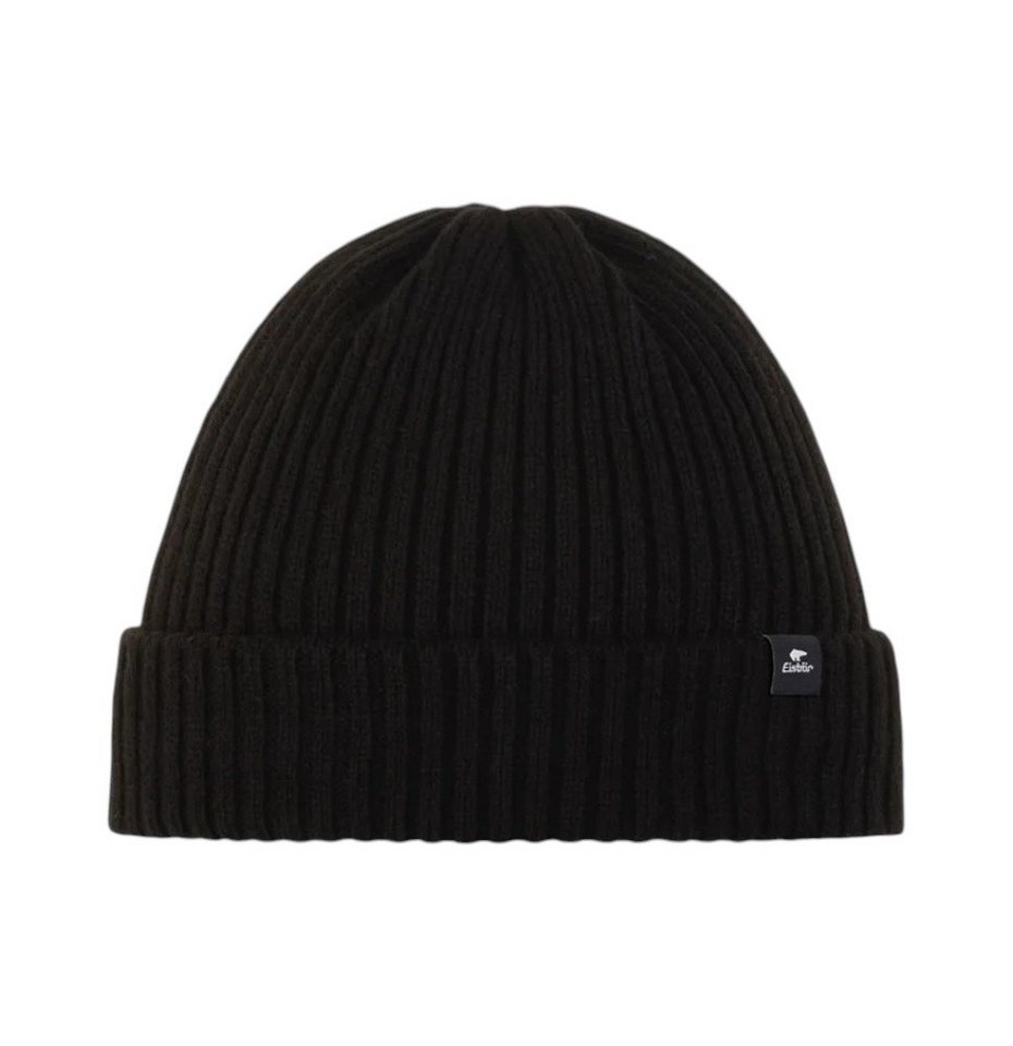 Eisbär Beanie Ripp MÜ 2.0 Rippstruktur - schwarz - 1 Stück von Eisbär