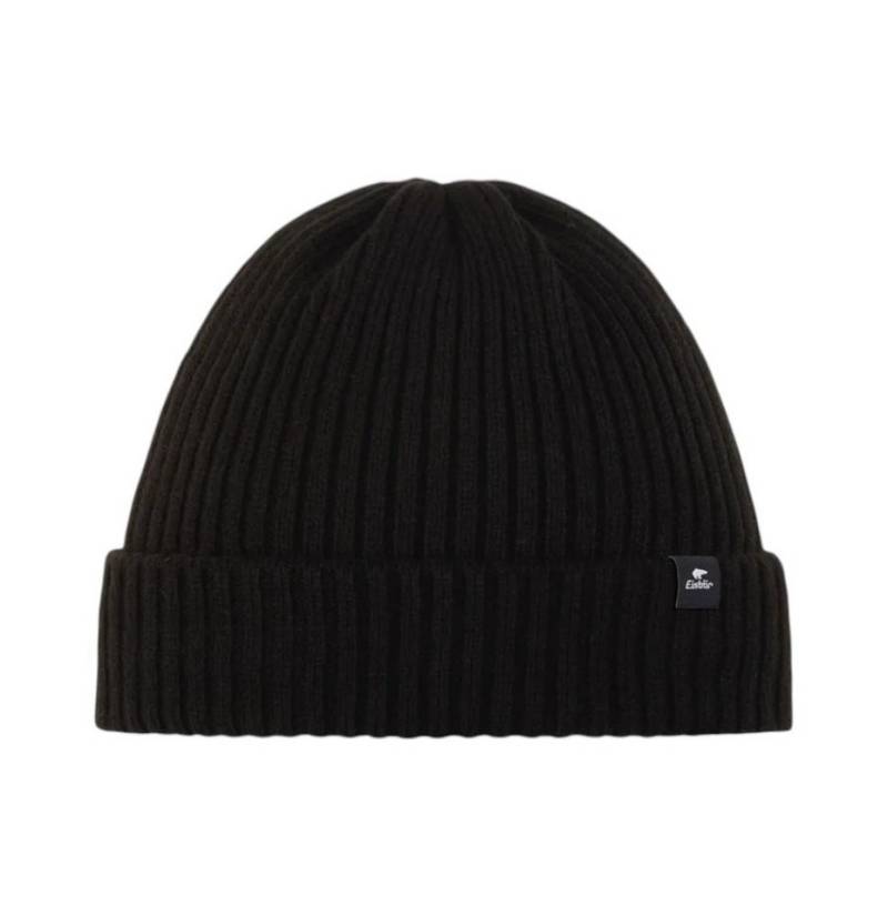 Eisbär Beanie Ripp MÜ 2.0 Rippstruktur - schwarz - 1 Stück von Eisbär