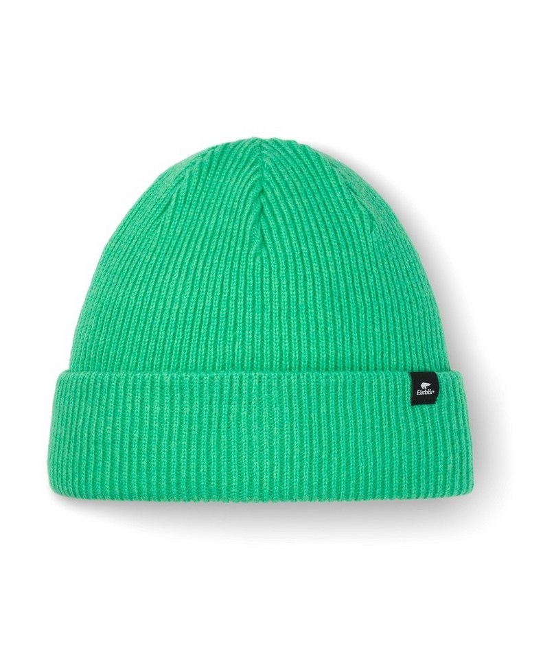 Eisbär Beanie Salma 2.0 - Merinomix, Rippstruktur - grün - 1 Stück von Eisbär