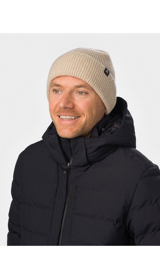 Eisbär Beanie Salma 2.0 - Merinomix, Rippstruktur - hellbraun - 1 Stück von Eisbär