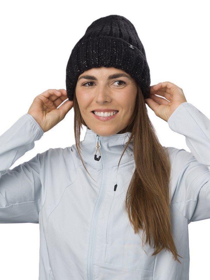Eisbär Beanie Wintermütze Alea - grobe Rippstruktur - Damen schwarz - 1 Stück von Eisbär
