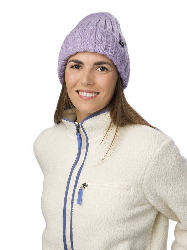 Eisbär Beanie Wintermütze Alea - grobe Rippstruktur - Damen violett - 1 Stück von Eisbär