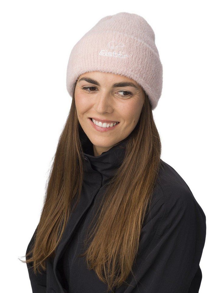 Eisbär Beanie Wintermütze Mana - Flauschige Textur - Damen pink - 1 Stück von Eisbär
