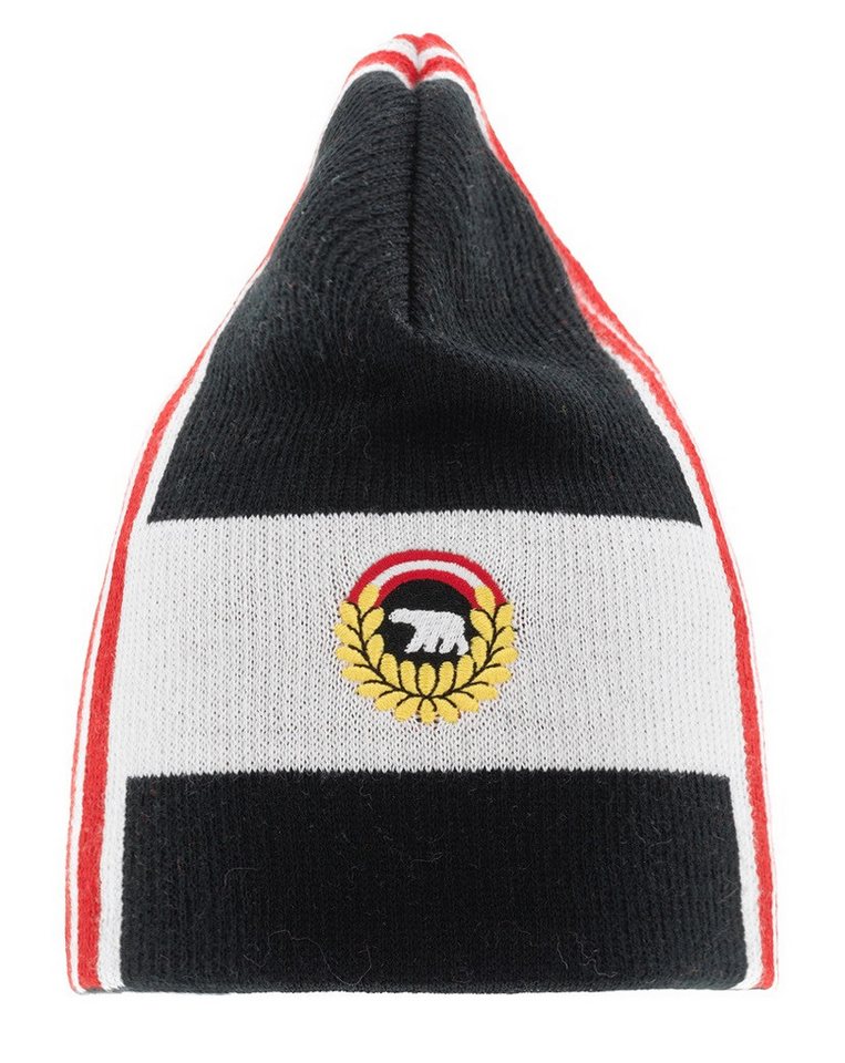 Eisbär Beanie Wintermütze Quan Oversize Fit - schwarz/weiss - 1 Stück von Eisbär