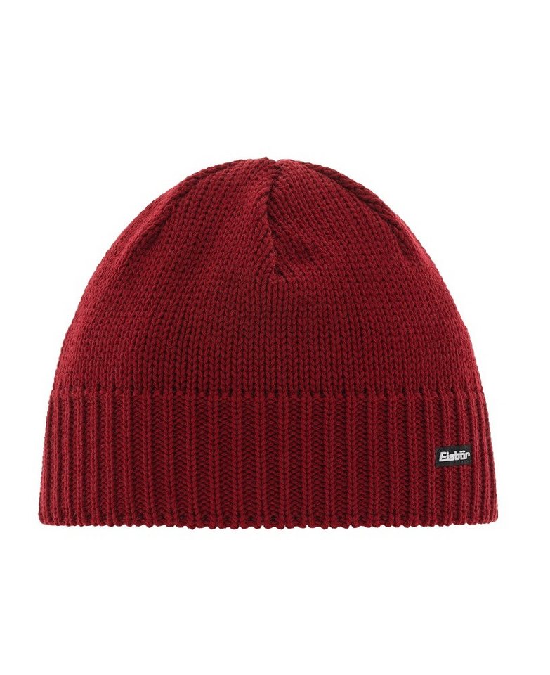 Eisbär Beanie Wintermütze Trop Strickmuster Merinowolle burgundrot Herren Eisbär Beanie Wintermütze Trop Strickmuster Merinowolle burgundrot Herren von Eisbär