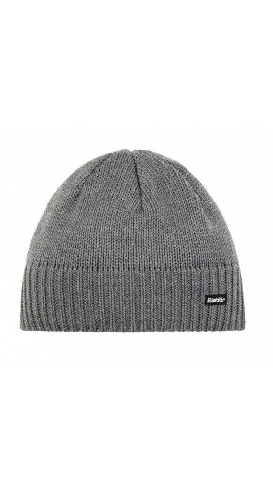 Eisbär Beanie Wintermütze Trop Strickmuster Merinowolle hellgrau Herren von Eisbär