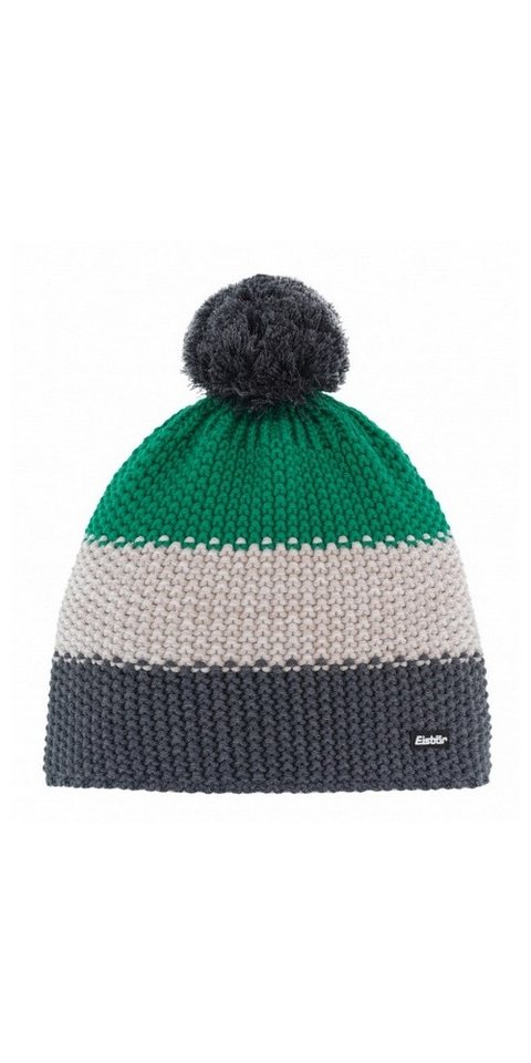 Eisbär Bommelmütze Wintermütze (Bommel) Star Pompon RL grün/cremeweiss/grau von Eisbär