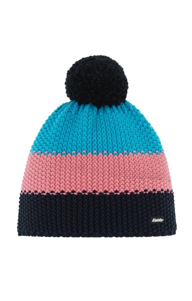 Eisbär Bommelmütze Wintermütze Star mit Bommel (Pompon) pink/blau - 1 Stück von Eisbär