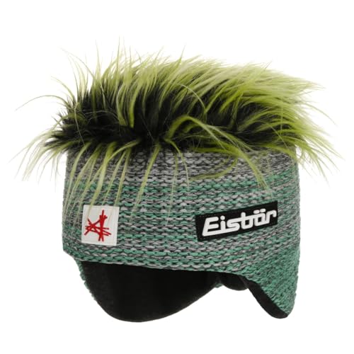 Eisbär Campo Cocker Skimütze Wollmütze Wintermütze Strickmütze Damen/Herren - Made in Austria mit Futter, Futter Herbst-Winter Winter - One Size grün von Eisbär