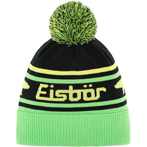 Eisbär Chani OS Pompon MÜ Kids LightGreen-schwarz-LightYellow von Eisbär