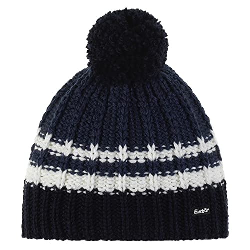 Eisbär Damen, Herren Bommelmütze Kova Nacht-White-Dark Cobalt-Nacht Einheitsgröße von Eisbär