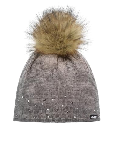 Eisbär Dip Dye Lux Crystal Mütze Brushed Silver-schwarz/real von Eisbär