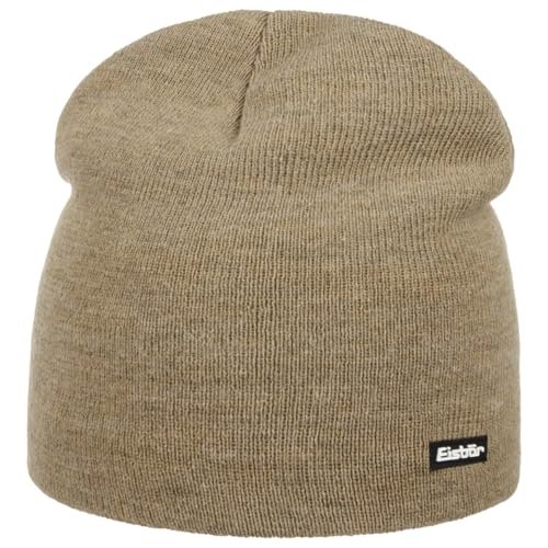Eisbär Uni Beanie Strickmütze Skimütze Wintermütze Herren - Herbst-Winter Winter - One Size beige von Eisbär