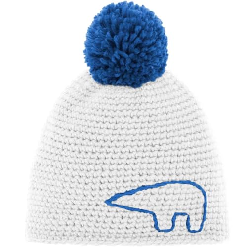 Eisbär Jay Pompon Mütze White-Lapis/Lapis von Eisbär