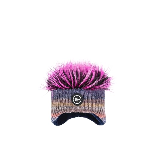 Eisbär Mütze Keke Cocker Kids Grün - Mütze mit Haaren Jungen & Mädchen - One Size - atmungsaktive warme Sportmütze mit Ohrschutz Kindermütze Haube gefüttert weich warm aus Österreich von Eisbär