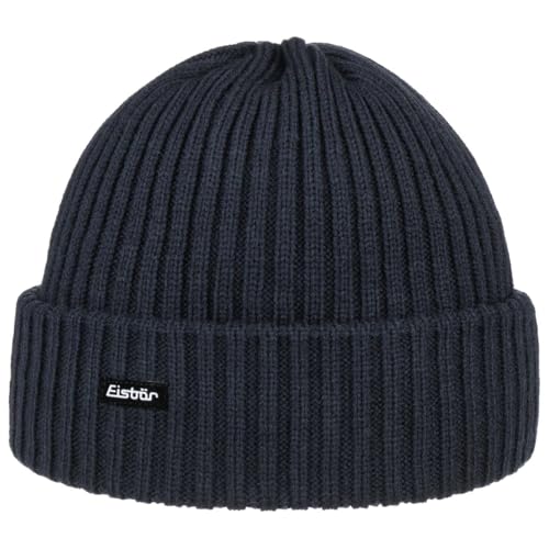 Eisbär Mütze Herren & Damen RIPP 2.0 Blau - Urbane Beanie Unisex Klassische Strickmütze mit Umschlag weich warm Wintermütze Bequeme Haube aus Österreich von Eisbär
