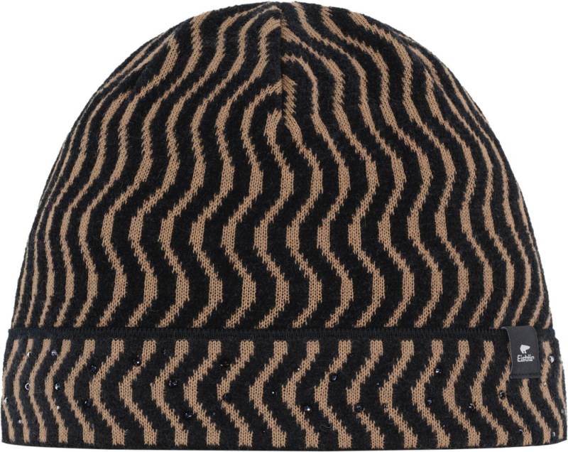 Eisbär Mütze & Schal JENN CRYSTAL SCHWARZ-CAPPUCCINO-SCHWARZ von Eisbär