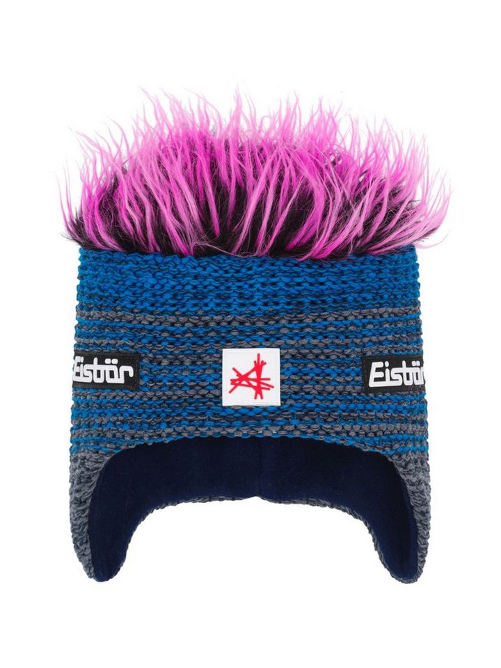 Eisbär Ohrenmütze Wintermütze (Ohrenmütze) Campo Cocker SA - anthrazitgrau/blau/pink von Eisbär