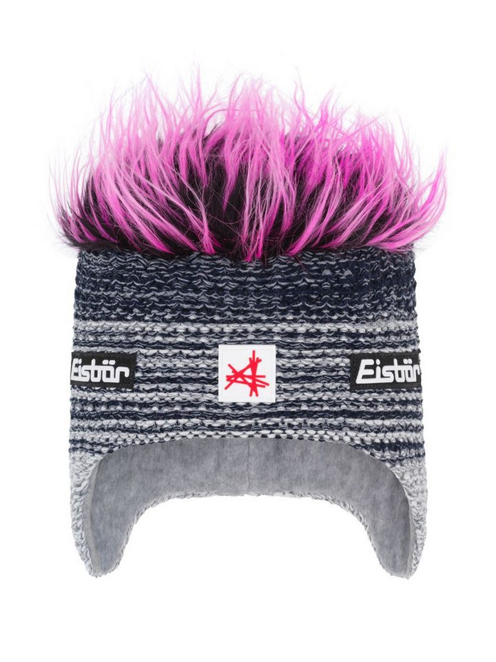 Eisbär Ohrenmütze Wintermütze (Ohrenmütze) Campo Cocker SA - grau/weiss/pink - 1 Stück von Eisbär